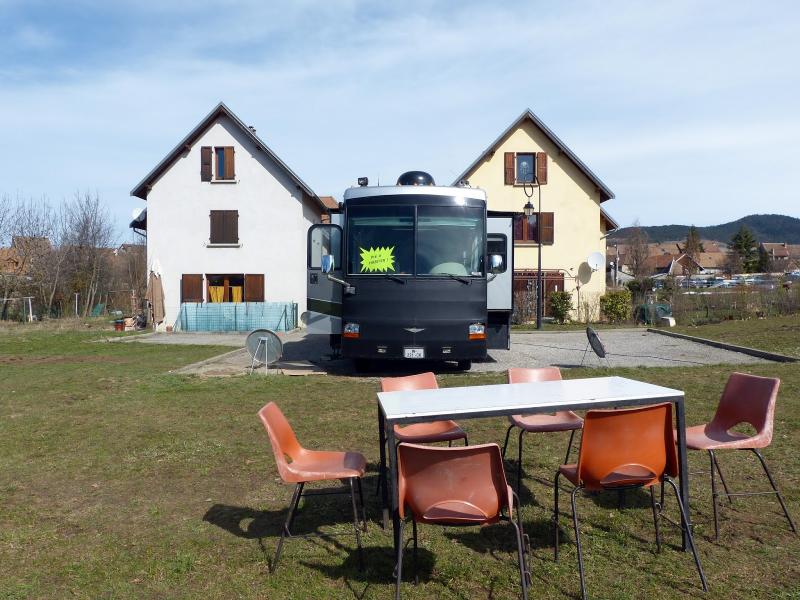 1- Arrivée de notre bureau mobile sur site