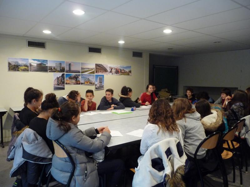 1- Visite de l'école d'architecture avec les classes