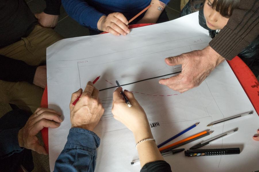 4- Dessiner à plusieurs les idées qui émergent