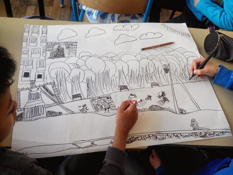 4- Réalisation de croquis et fresques