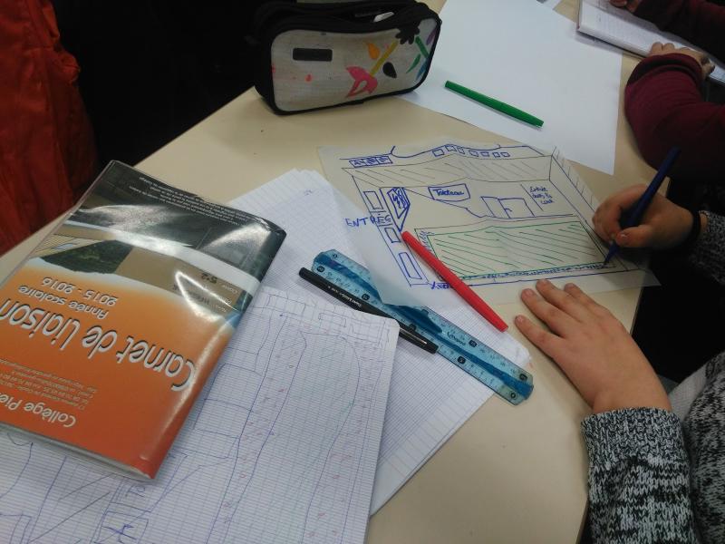 5- Croquis de préparation de la maquette