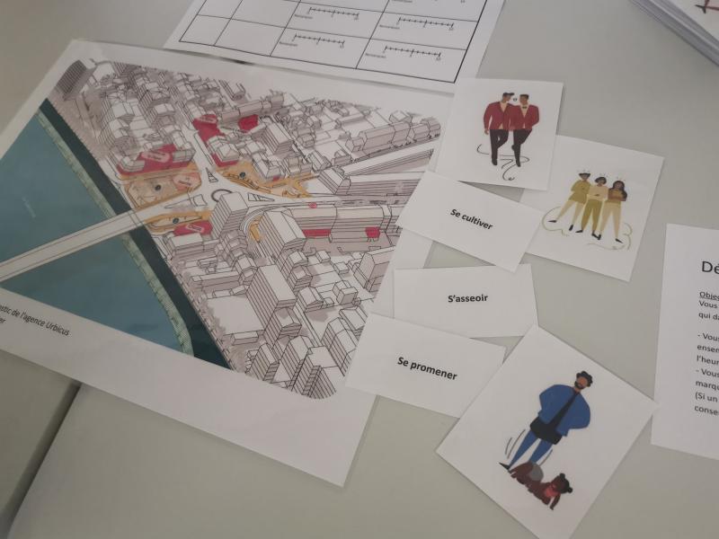 7-Défi place vivante pour se mettre dans la peau de tous les usagers