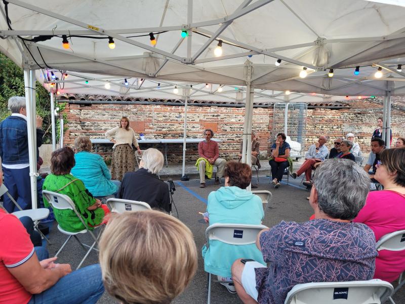 Café-débat de lancement place Lavoisier