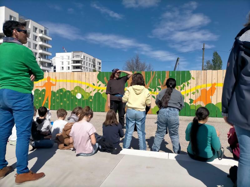 Ateliers pédagogiques avec les élémentaires du quartier en Mars 2024