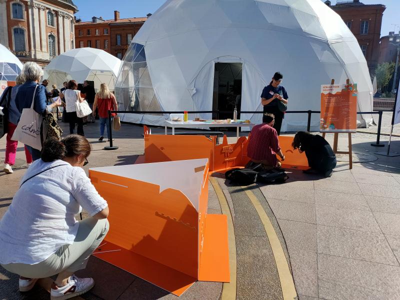 Fresque participative réalisée sur 2 jours