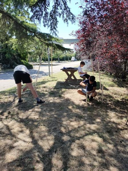 Construction avec les enfants de la MJC