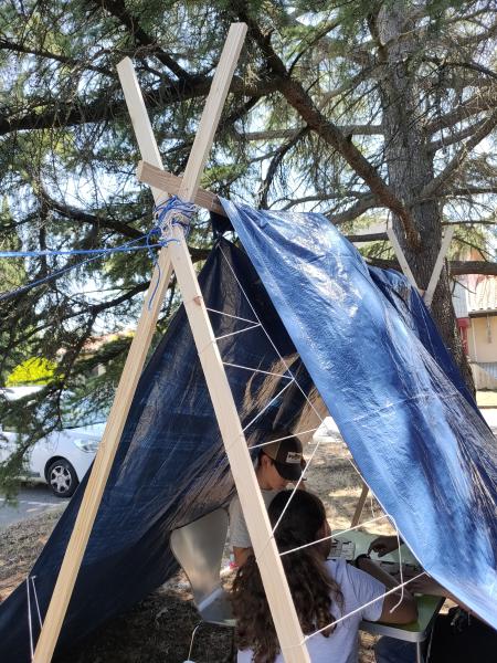 Construction avec les enfants de la MJC