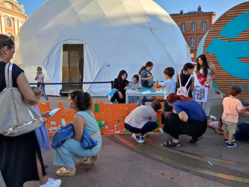 Fresque participative réalisée sur 2 jours