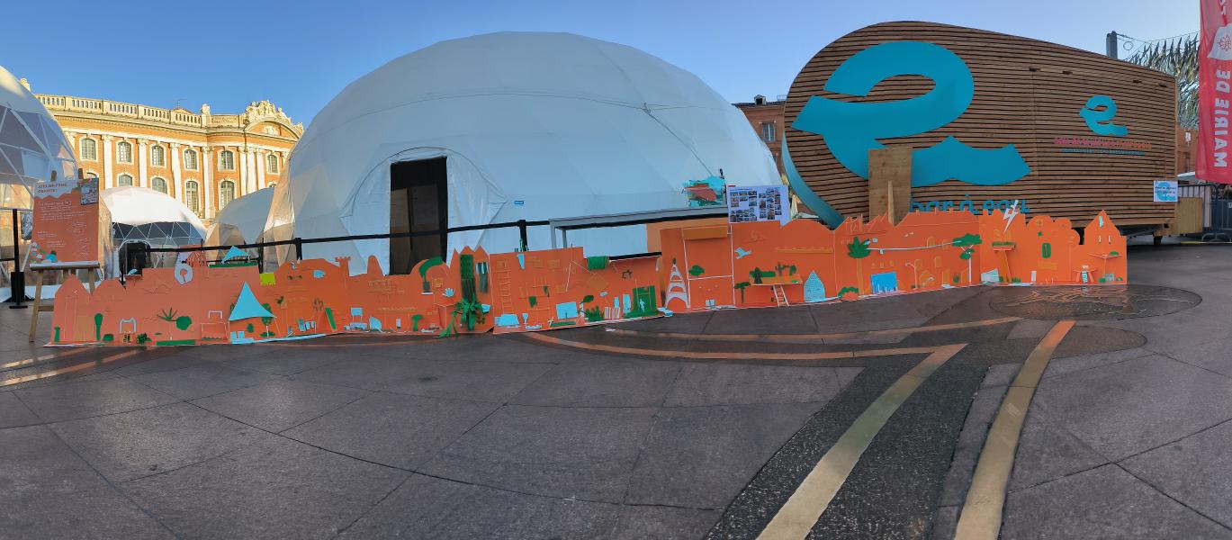 Fresque participative réalisée sur 2 jours